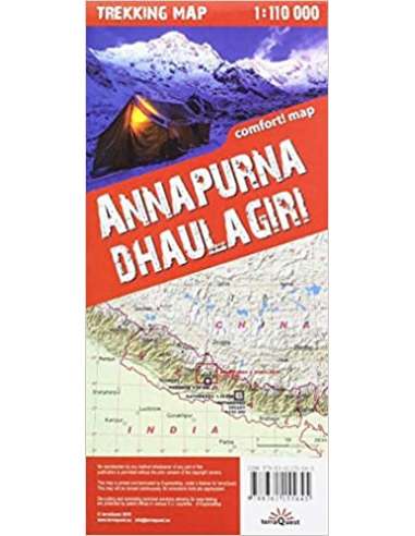 Annapurna - Dhaulagiri trekking Comfort! map -...