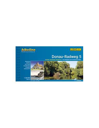 Donau-Radweg 5 -  Duna kerékpáros atlasz -...