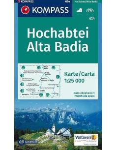 KK 624 Hochabtei, Alta Badia turistatérkép
