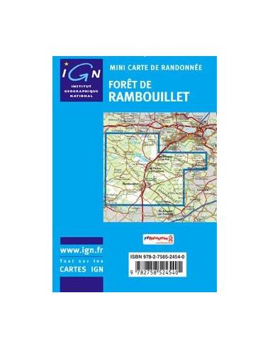 IGN Foret de Rambouillet mini turistatérkép...