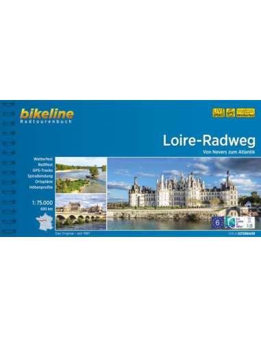 Loire-Radweg - Loire kerékpártúra atlasz - Nevers - Atlanti-óceán