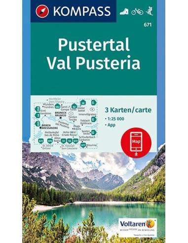 KK 671 Pustertal - Val Pusteria turistatérkép