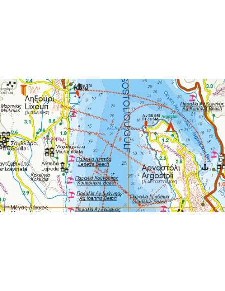 Cephalonia - Ithaca - Kefalónia térkép (303)