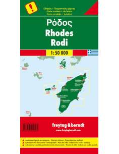 Rhodos - Rodosz térkép 2