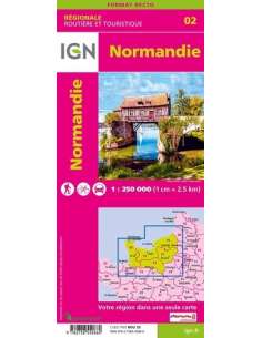 IGN 02 Normandie - Normandia térkép