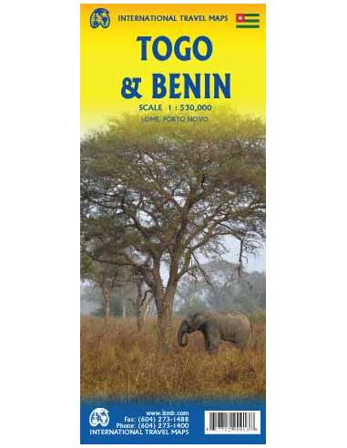 Benin - Togo - Lomé - Porto Novo térkép