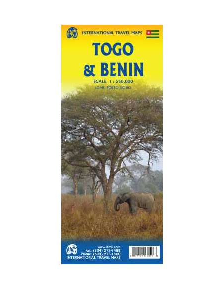 Benin - Togo - Lomé - Porto Novo térkép