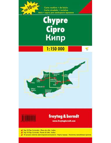 Cyprus - Ciprus térkép - Top10