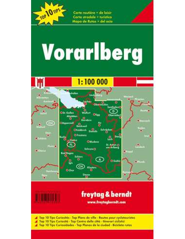 Vorarlberg térkép - Top10