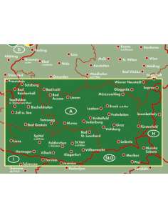 Steiermark - Kärnten - Stájerország - Karintia térkép 2