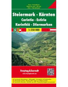 Steiermark - Kärnten - Stájerország - Karintia térkép