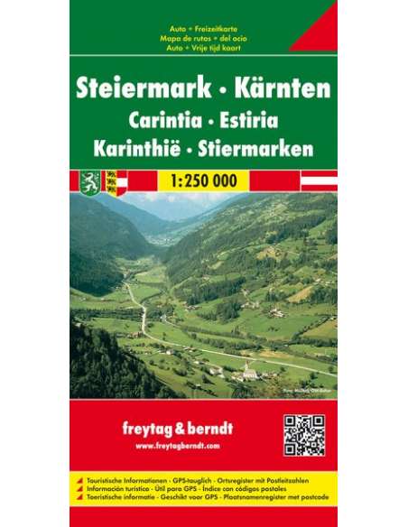 Steiermark - Kärnten - Stájerország - Karintia térkép