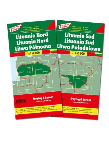 Litauen - Litvánia észak - dél térképcsomag -...