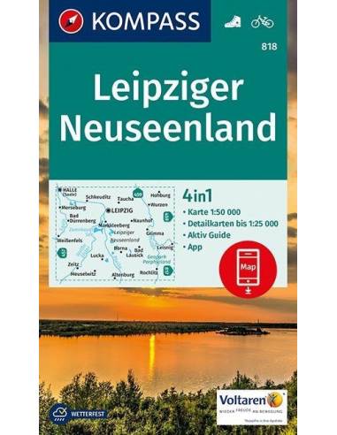 KK 818 Leipziger Neuseenland turistatérkép