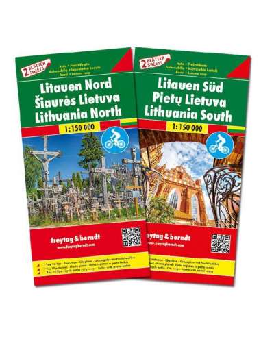 Litauen - Litvánia észak - dél térképcsomag -...