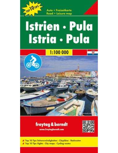 Isztria-Pula térkép - Top10