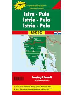 Isztria-Pula térkép - Top10 2