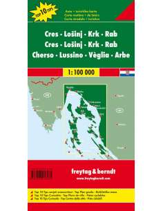 Cres - Losinj - Krk - Rab térkép - Top10 2