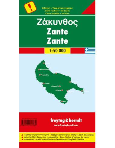 Zakinthos - Zákintosz térkép