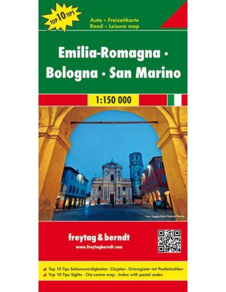 Emilia-Romagna - Bologna - San Marino térkép - TOP10