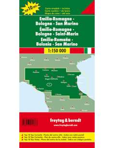 Emilia-Romagna - Bologna - San Marino térkép - TOP10 2