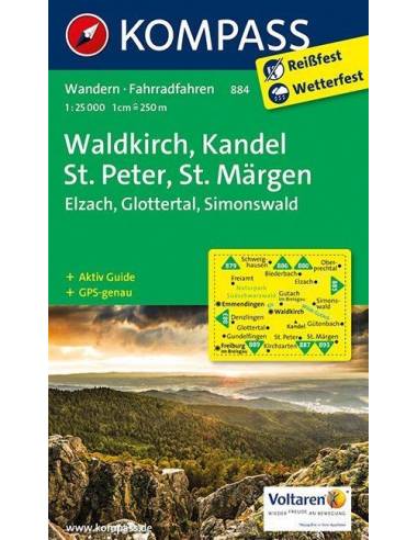 KK 884 Waldkirch, Kandel, St.Peter, St. Märgen...