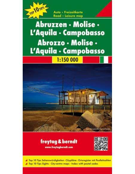 Abruzzen - Molise - L'Aquila - Campobasso térkép - TOP10