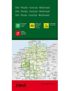 Eifel - Mosel - Hunsrück - Westerwald térkép - TOP10 2