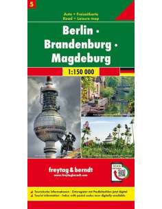 Berlin - Brandenburg - Magdeburg térkép