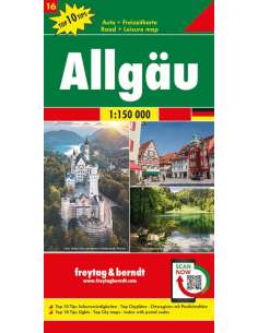 Allgäu térkép - TOP10