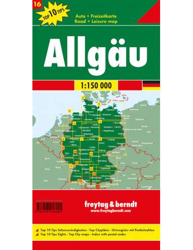 Allgäu térkép - TOP10