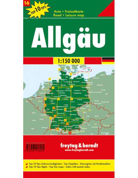 Allgäu térkép - TOP10