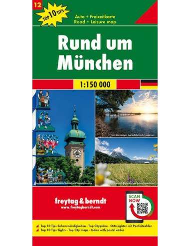Rund um München - München és környéke térkép -...
