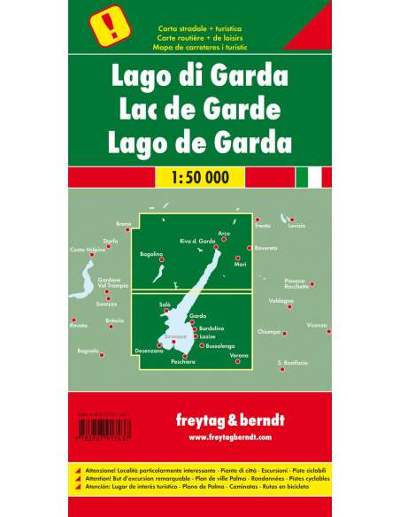 Gardasee - Lago di Garda - Garda-tó térkép
