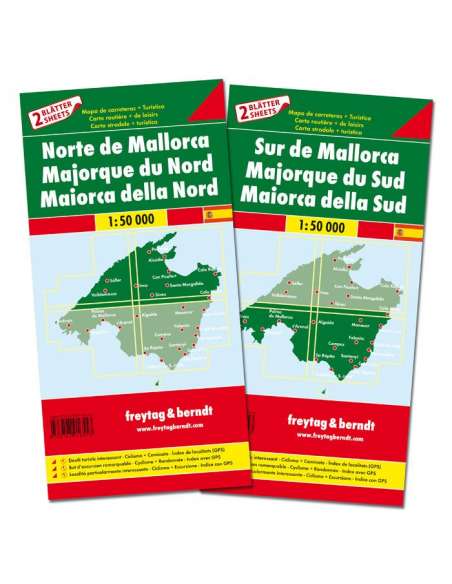 Mallorca Nord & Süd - Mallorca észak - dél térképcsomag