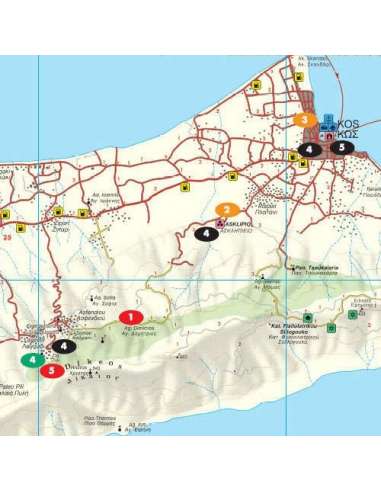 Kos pocket map - Kósz laminált zsebtérkép