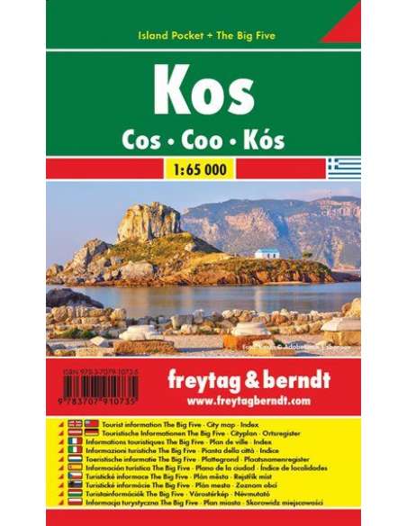 Kos pocket map - Kósz laminált zsebtérkép