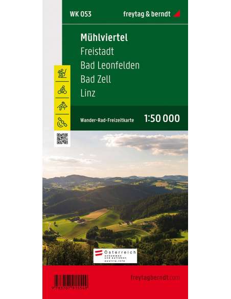 WK 053 Mühlviertel - Freistadt - Bad Leonfelden - Bad Zell - Linz túratérkép - 2020