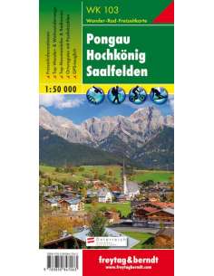 WK 103 Pongau - Hochkönig - Saalfelden turistatérkép