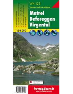 WK 123 Matrei - Defereggen - Virgental túratérkép