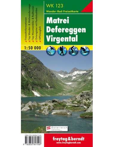 WK 123 Matrei - Defereggen - Virgental túratérkép