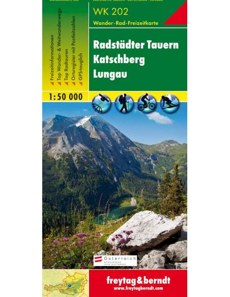 WK 202 Radstädter Tauern - Katschberg - Lungau túratérkép
