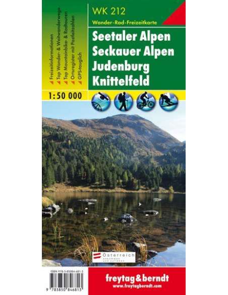 WK 212 Seetaler Alpen - Seckauer Alpen - Judenburg - Knittelfeld túratérkép