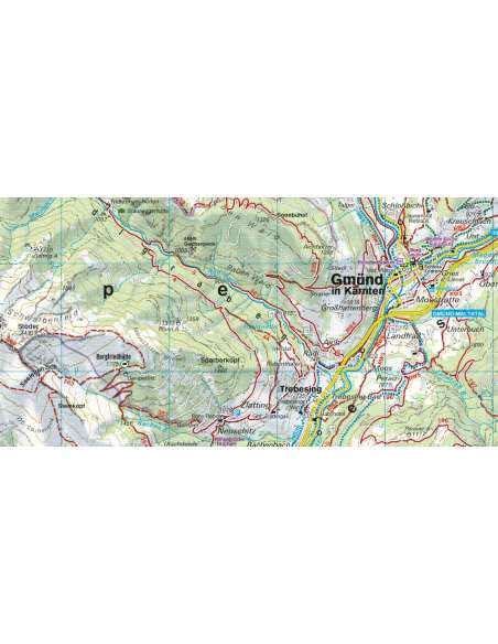 WK 221 Liesertal – Maltatal – Millstätter See – Spittal a.d. Drau – Nockalmstraße túratérkép