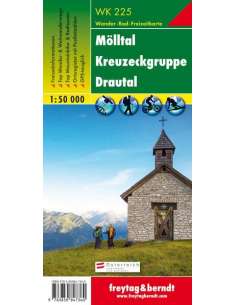 WK 225 Mölltal - Kreuzeckgruppe - Drautal túratérkép