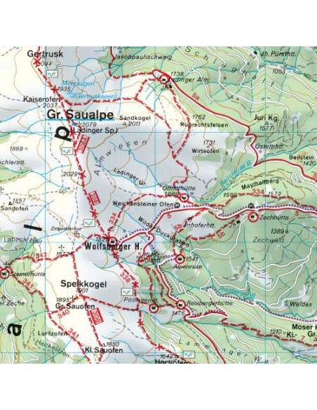 WK 237 Saualpe - Region Lavanttal - Koralpe - Region Schilcherland túratérkép