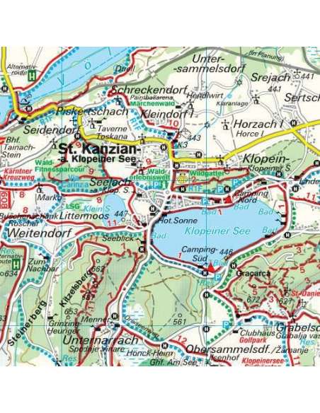 WK 238 Südkärnten - Klopeiner See - Völkermarkt - Bleiburg - Karawanken túratérkép