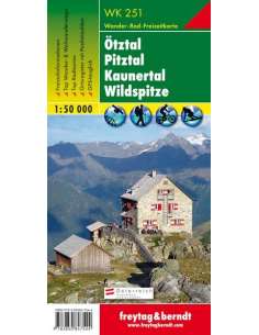 WK 251 Ötztal - Pitztal - Kaunertal - Wildspitze túratérkép