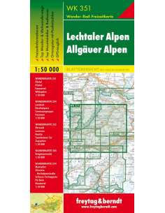 WK 351 Lechtaler Alpen - Allgäuer Alpen túratérkép 2