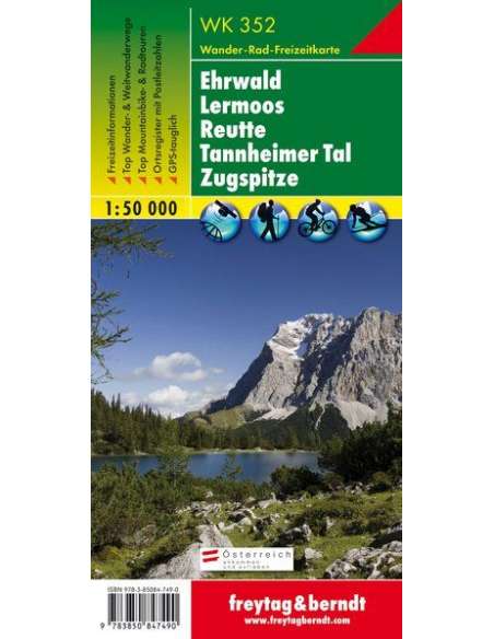 WK 352 Ehrwald - Lermoos - Reutte - Tannheimer Tal túratérkép